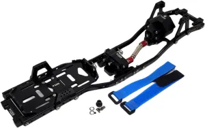 NHX RC Aluminum Frame Chassis Kit: SCX-10 & SCX10 II Black 313mm Wheelbase