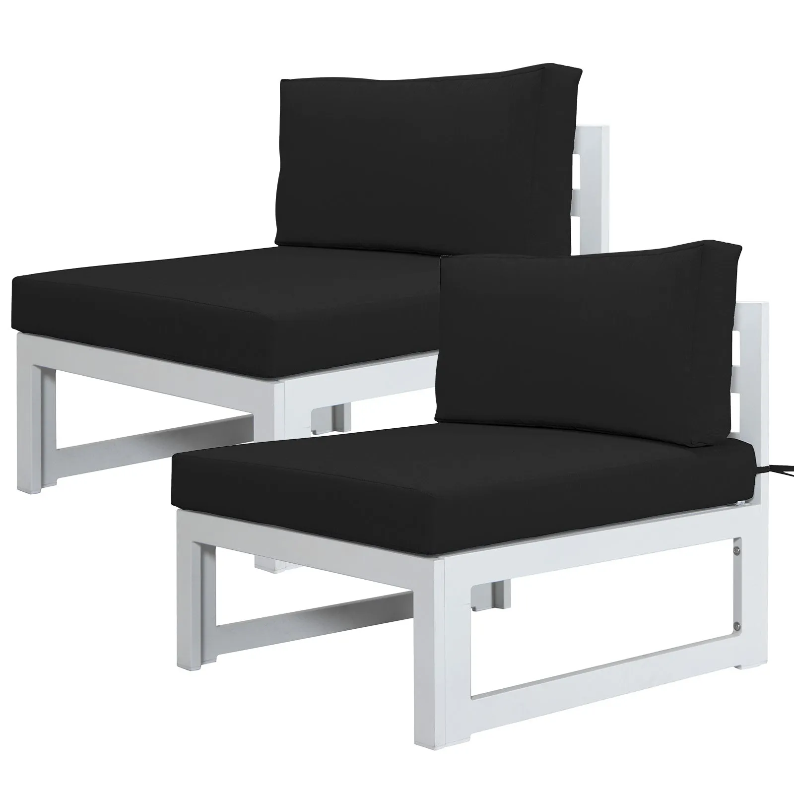 NICESOUL Patio Aluminum Chairs White