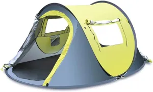 NIEH Fully Automatic Camping Tent Windproof Waterproof Automatic Pop-Up Tent Family Outdoor Instant Setup Tent 4 Season Suitable for 2-4 People
