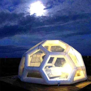 NIEH Inflatable Bubble Tent Transparent Outdoor Camping Party Tent Spherical Bubble House Family Backyard Stadium Rest Place Tent Hotel Activity Theme Tent