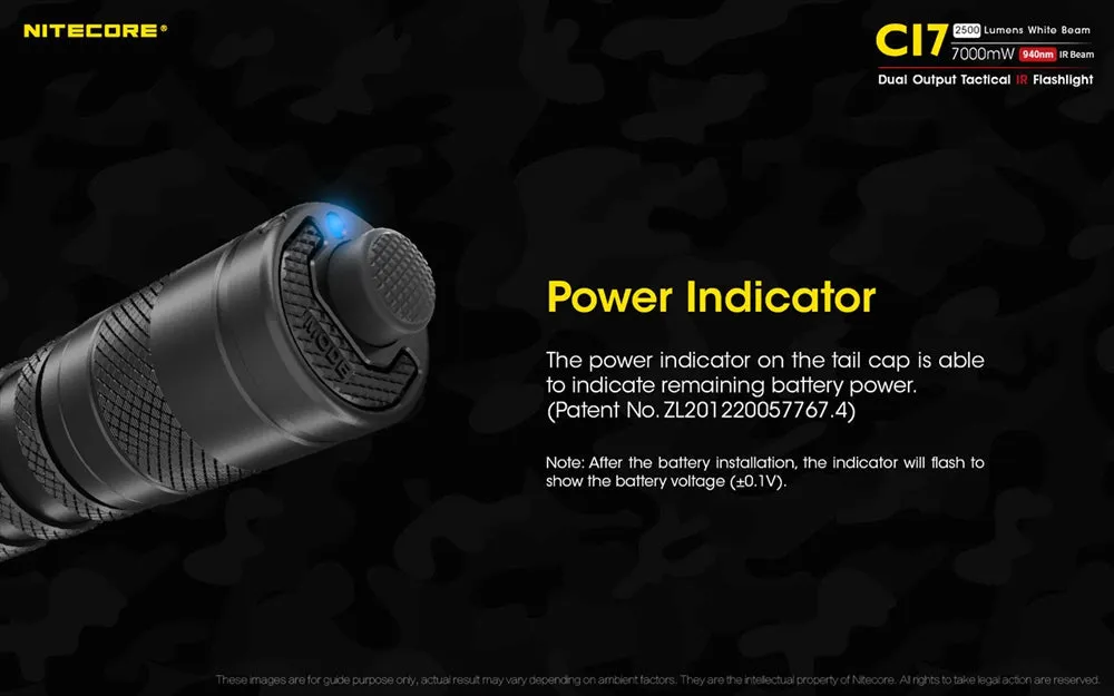 Nitecore CI7 2500 Lumen Infrared Flashlight with IR Illuminator