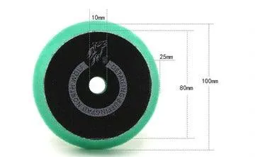 North Wolf DA Green Cutting Foam Pad, 3"