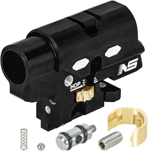 NS-NexxSpeed CNC Aluminum Hopup Chamber V2 Black Edition - Tokyo Marui Hi-CAPA 4.3/5.1 / Gold Match / 1911