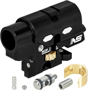 NS-NexxSpeed CNC Aluminum Hopup Chamber V2 (Black) - Tokyo Marui Hi-CAPA 4.3/5.1 / Gold Match / 1911