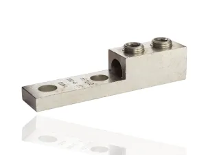 NSI 1000LL2 Dual Rated Mechanical Panelboard Lug, 1000-500 MCM Wire Range, 9/16" Mouting Hole, 1.625" Width, 1.875" Height, 6.188" Length