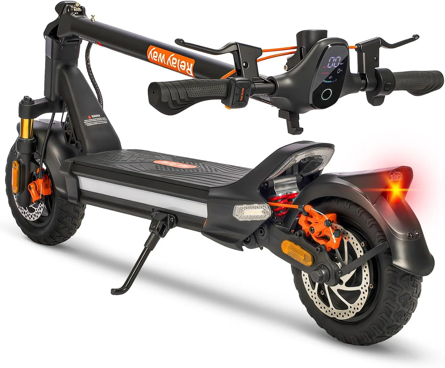 Off Road Electric Scooter Long Range, Fast Electric Scooter 30 Mph Speed, 300  lb Capacity & Dual Suspension