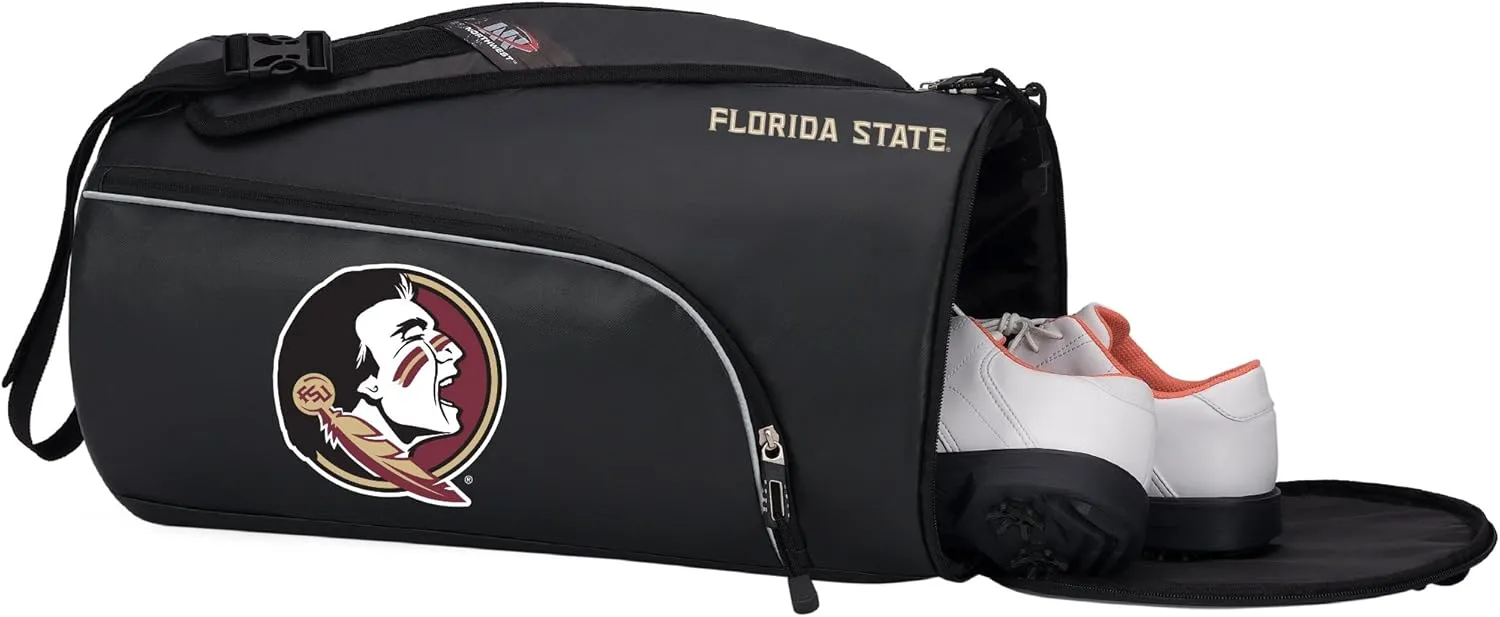 Officially Licensed NCAA "Squadron" Duffel Bag, 20" x 10.75" x 10.75", Multi Color