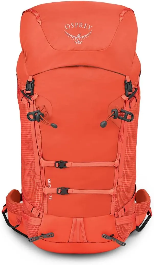 Osprey Mutant 38L Climbing and Mountaineering Unisex Backpack, Mars Orange, S/M