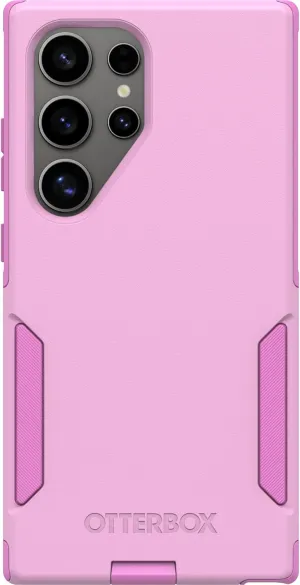 OtterBox Samsung Galaxy S24 Ultra Commuter Series Case - Run Wildflower (Pink), Slim & Tough, Pocket-Friendly, with Port Protection