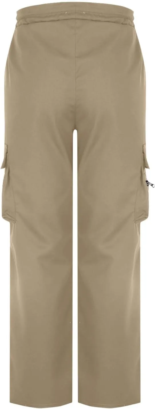 Outdoor Cargo Pants for Men 2025 Lightweight Baggy Street Hiking Pants with Multi-Pockets Oversized Twill Trousers