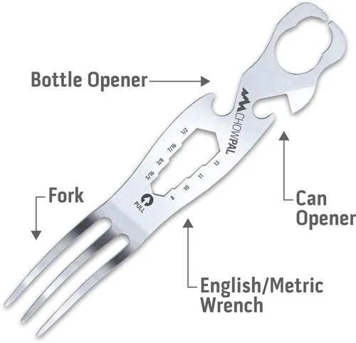 Outdoor Edge Chowpal Mealtime - Multitool W/knife & Orng Pouch