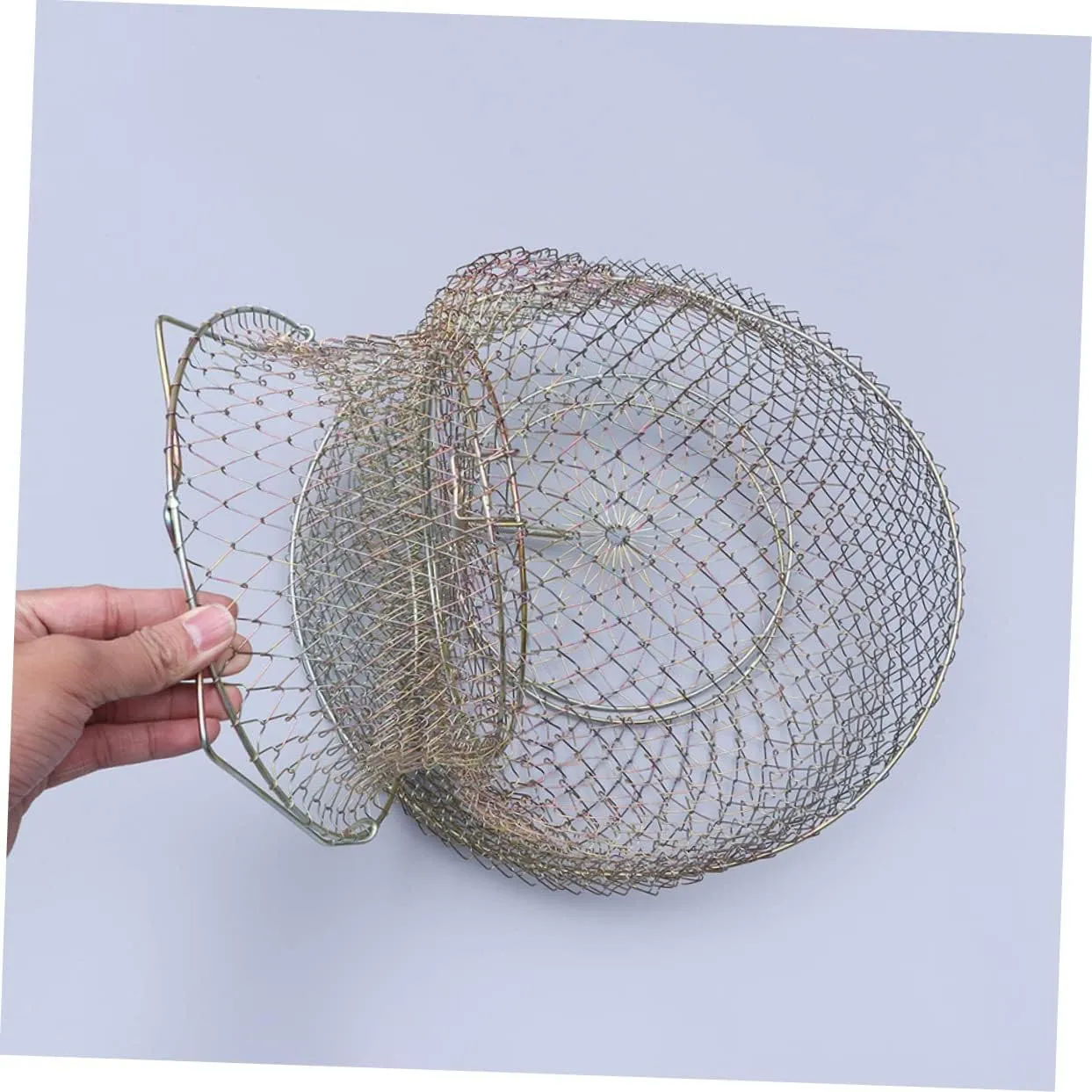 Outdoor Fishing Container Tools Fishing Kit Fishing Cage Bait Cast Net Fishing Net Fishing Tackle Air