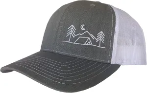 Outdoor Trucker Hat Snapback - Tent Camping Design