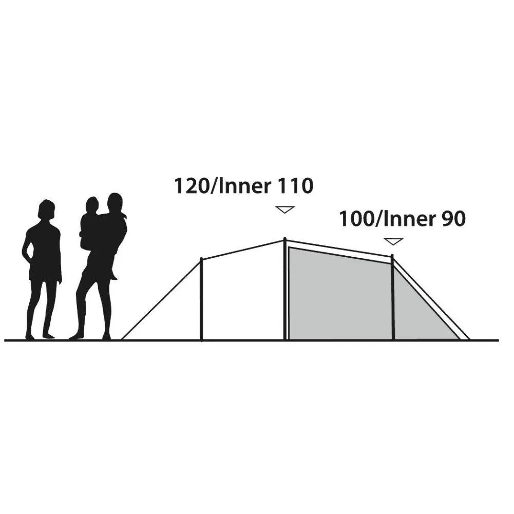 Outwell Earth 3 Tent - 3 Man Tunnel Tent