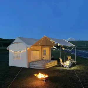 Oxford Cloth Automatic Inflatable Tent - Cotton Camping Tent
