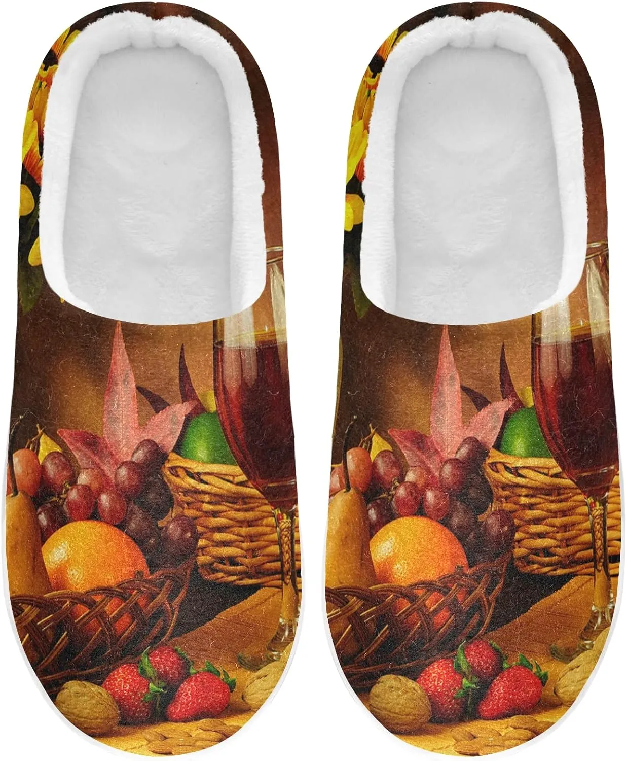 Oyihfvs Unisex Memory Foam Warm Slippers Comfort Soft Casual Shoes for Indoor Outdoor S-XXXL