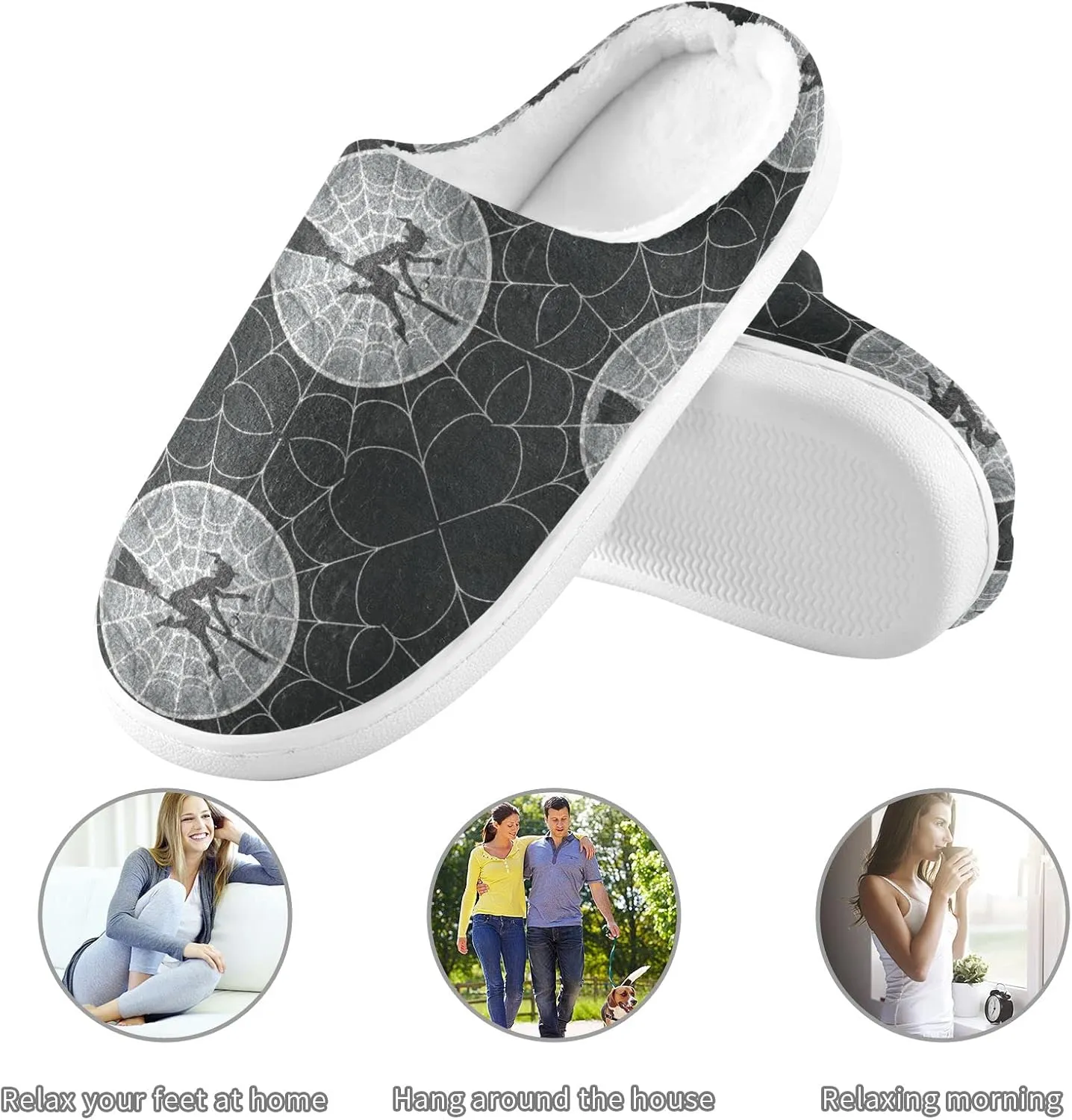 Oyihfvs Unisex Memory Foam Warm Slippers Comfort Soft Casual Shoes for Indoor Outdoor S-XXXL