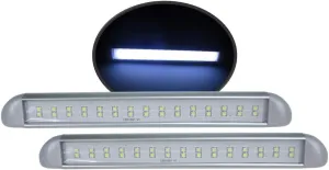 Pactrade Marine 2 Pcs White LED Awning/Porch Light RV Trailer 10-30V Aluminum