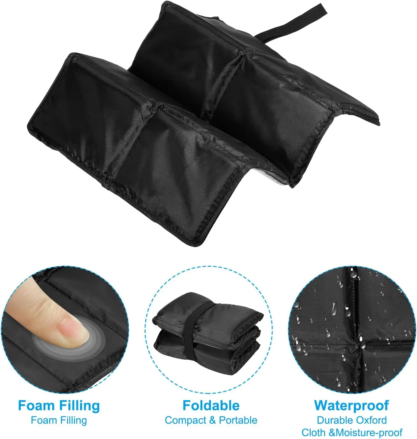 PATIKIL Foldable Hiking Seat Pad Cushion Sitting Pads Foam Mat Ultralight Waterproof for Outdoor Camping Picnic Stadium