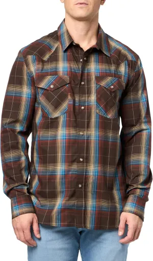 Pendleton Men's Classic, Dark Brown/Blue Multi Plaid