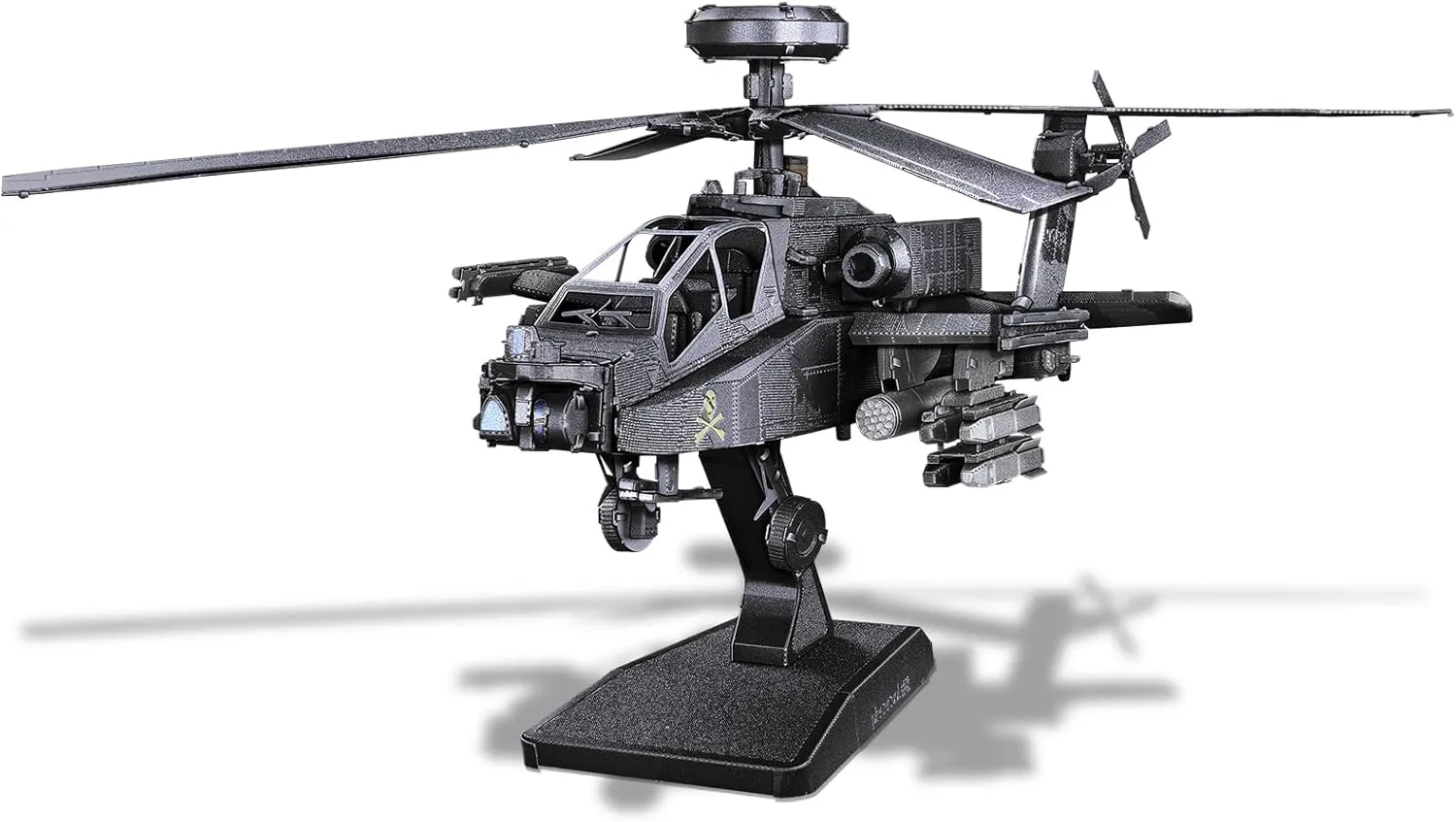 Piececool 3D Metal Model Kits, Military Helicopter Airplane Models Building Kits for Adults and Teens Men Hobbies DIY Brain Teaser Puzzles, Great Birthday Gifts, 145 Pcs