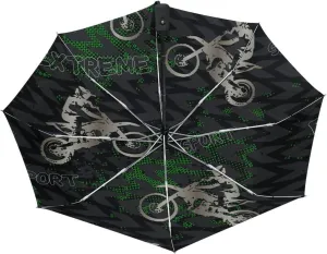 Poeticcity Automatic Folding UPF 50  Anti-UV Rain Umbrella, Auto Open/Close 3 Folds Sun Parasol Canopy Windproof Compact Travel Umbrella
