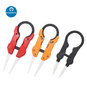 Pointed Tip Industrial Ceramic Tweezers Heat-Resistant Forceps Tool