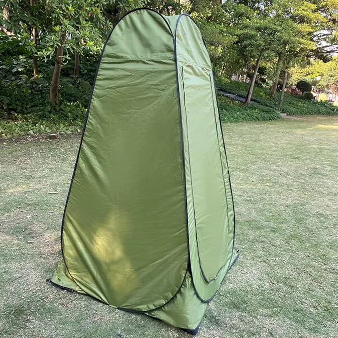 Pop Up Changing Room Privacy Tent – Instant Portable Outdoor Shower Tent, Camp Toilet, Rain Shelter for Camping & Beach with Carry Bag-Army Green