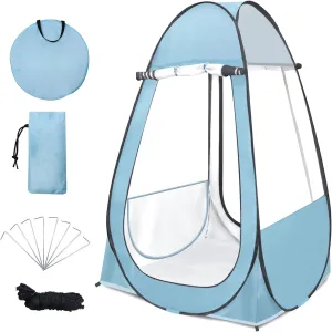 Pop Up Tent, Clear Outdoor Tents Sports Fishing, Rainproof and Windproof Beach Camping, Lightweight and Sturdy, Easy Set Up, UPF 50  Portable Folding 39" x 64"