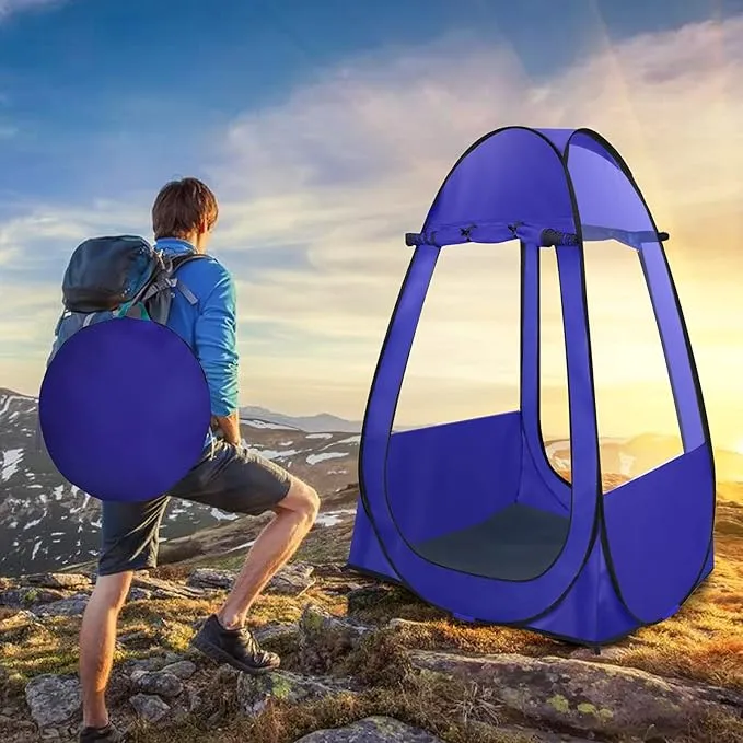 Pop Up Tent, Clear Outdoor Tents Sports Fishing, Rainproof and Windproof Beach Tent for Camping, Lightweight and Sturdy, Easy Set Up, UPF 50  Portable Folding tent 39" x 59"