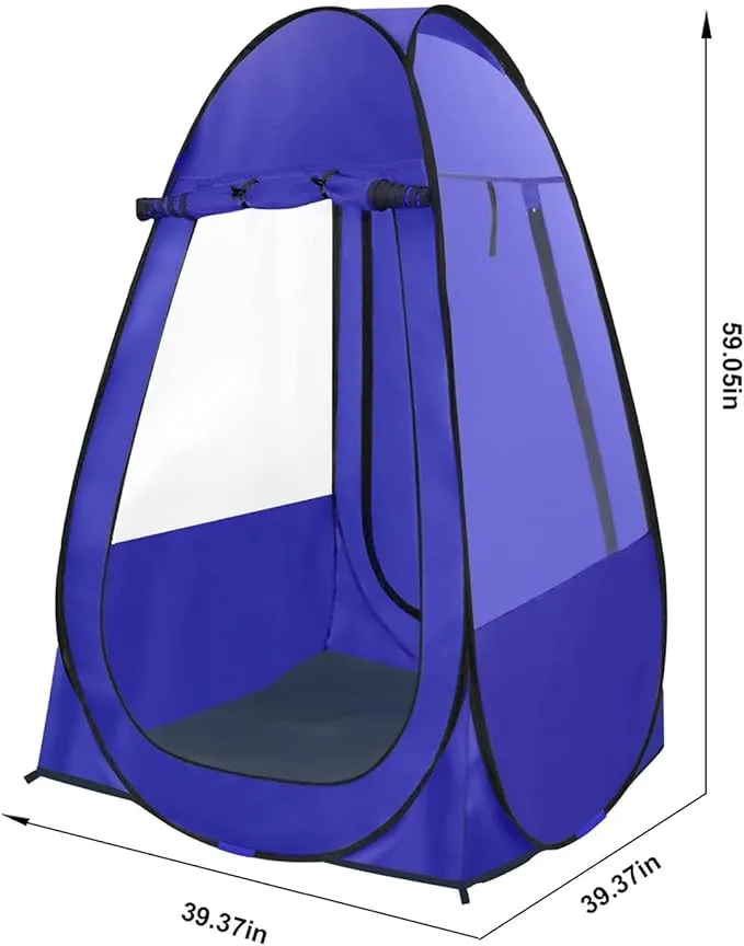 Pop Up Tent, Clear Outdoor Tents Sports Fishing, Rainproof and Windproof Beach Tent for Camping, Lightweight and Sturdy, Easy Set Up, UPF 50  Portable Folding tent 39" x 59"