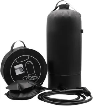 Portable Camping Shower Accessory Outdoor Shower Bag Large Capacity Folding Shower Bucket Hiking Traveling Automatic Inflation Shower Tools Kit Bathe Tool