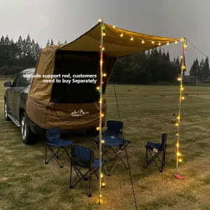 Portable Car Trunk Brown Outdoor Camping Tent with Practical Screen Window,Tents-Windproof Rope, Blocks UV Rays and Rain,Carpas for Boating, Camping, Road Trips, Sporting Events, and Festivals