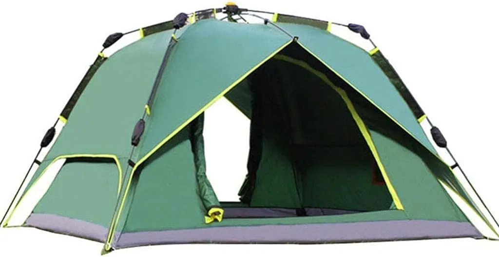Portable Dome Campitent, 3-4 Person Tent, Automatic Openitent, Double Layer Rainproof Tent, Stability, Sun-Proof and Breathable, Used for Outdoor Camp