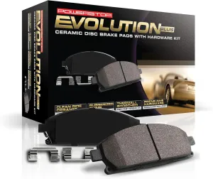 Power Stop 17-1723, Z17 Front Ceramic Brake Pads with Hardware For Acura MDX 2014-2020, Honda Pilot 2016-2020, Honda Ridgeline 2017-2020 [Model Specific]
