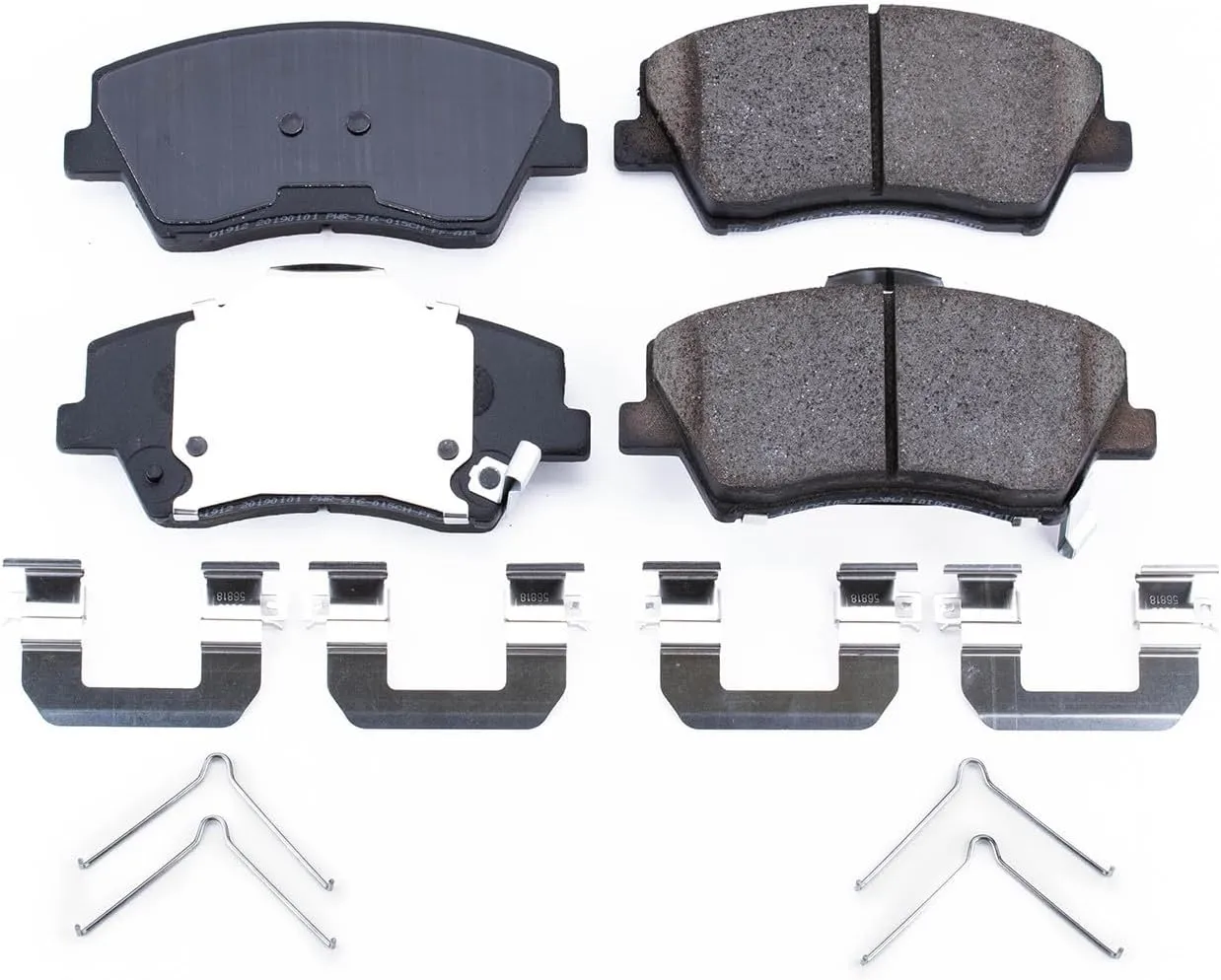 Power Stop 17-1912, Z17 Front Ceramic Brake Pads with Hardware For Hyundai Elantra 2017-2020, Hyundai Ioniq 2017-2022, Kia Niro 2017-2022 [Model Specific]