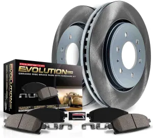 Power Stop SC2373 Front Brake Kit With Semi-Coated Brake Rotors and Ceramic Brake Pads & Hardware For Saab 9-2X, Baja, Forester, Impreza, Legacy, Outback [Model Specific]