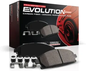 Power Stop Z23-1723 Front Z23 Evolution Sport Carbon Fiber Infused Ceramic Brake Pads with Hardware