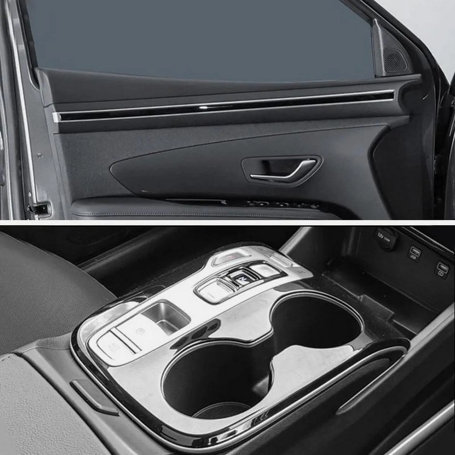 Pre Cut Car Center Console TPU Protection Anti-Scratch Transparent Film Interior Modification Sticker Accessoriesfor Hyundai Tucson 2021-2024 Nx4