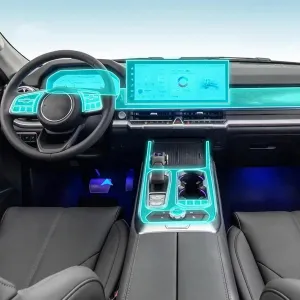 Pre Cut Car Interior Center Console Anti-Scratch TPU Transparent Protective Film Shift Position Piano Board Film for GWM Tank 400 2023-2024