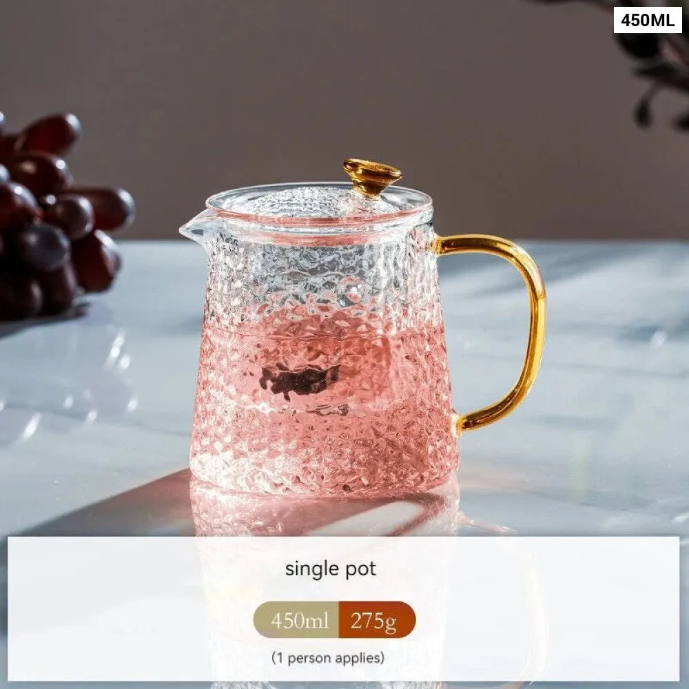 Premium Heat Resistant Flower Teapot Set for Kung Fu Tea