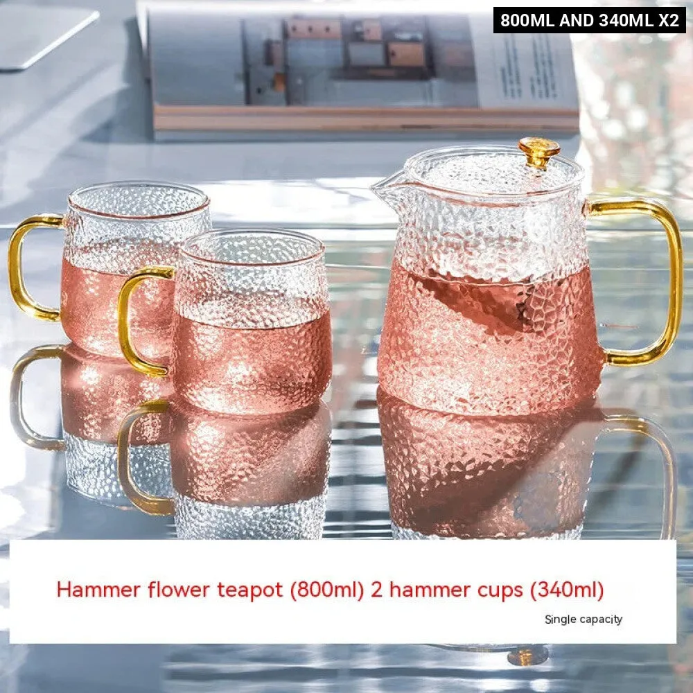 Premium Heat Resistant Flower Teapot Set for Kung Fu Tea