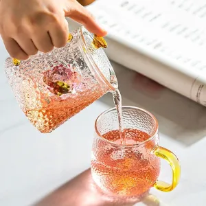 Premium Heat Resistant Flower Teapot Set for Kung Fu Tea