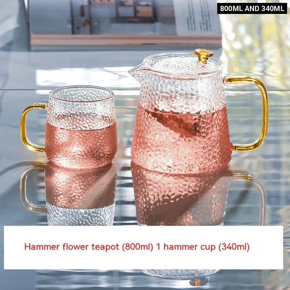 Premium Heat Resistant Flower Teapot Set for Kung Fu Tea