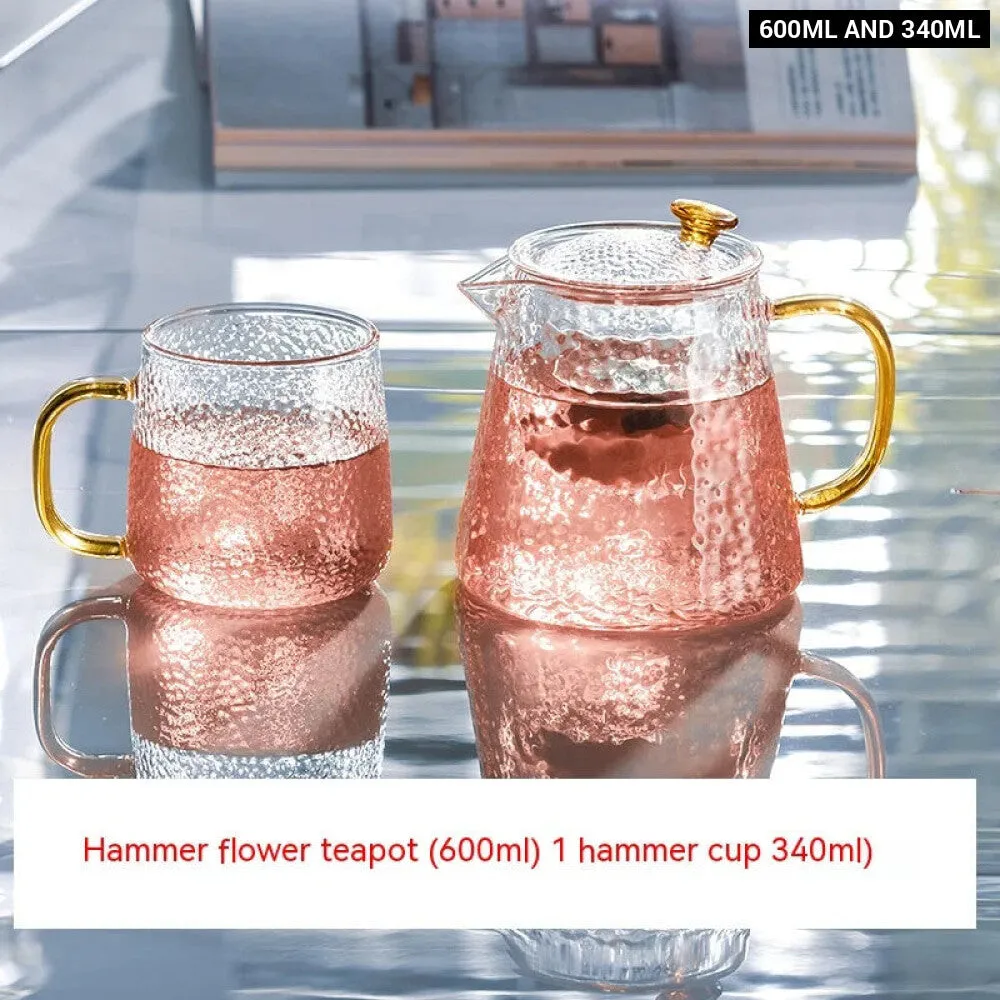 Premium Heat Resistant Flower Teapot Set for Kung Fu Tea