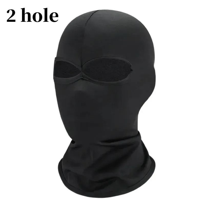 Premium Tactical Full Face Balaclava – UV Protection Ski Mask for Men & Women, Black Army Cap, Multi-Hole Motorcycle & Bike Helmet Cover
