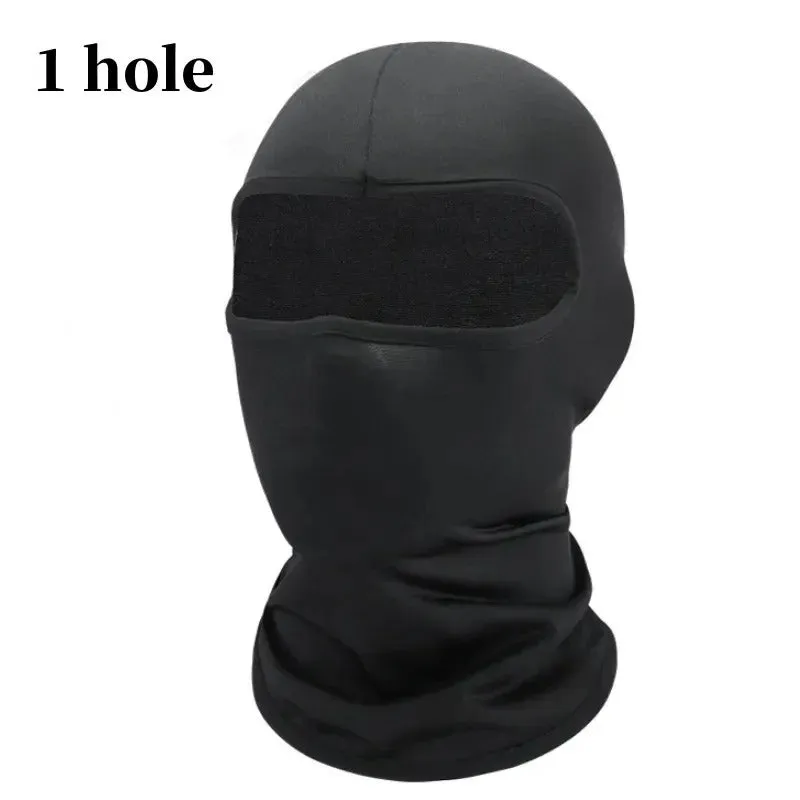 Premium Tactical Full Face Balaclava – UV Protection Ski Mask for Men & Women, Black Army Cap, Multi-Hole Motorcycle & Bike Helmet Cover