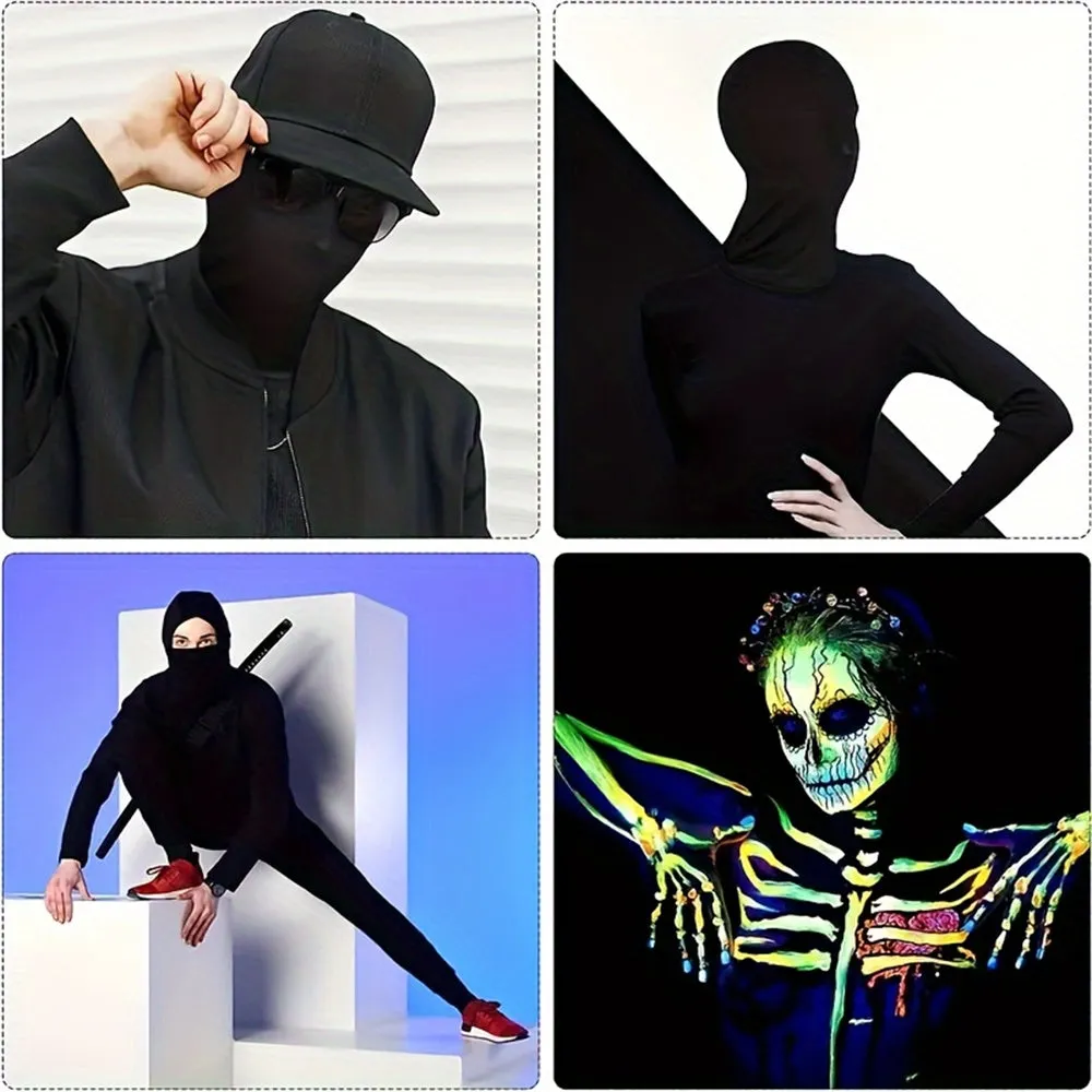 Premium Tactical Full Face Balaclava – UV Protection Ski Mask for Men & Women, Black Army Cap, Multi-Hole Motorcycle & Bike Helmet Cover