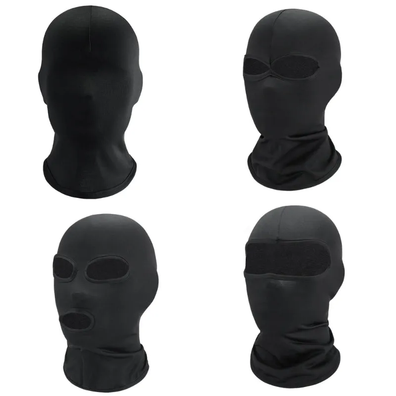 Premium Tactical Full Face Balaclava – UV Protection Ski Mask for Men & Women, Black Army Cap, Multi-Hole Motorcycle & Bike Helmet Cover