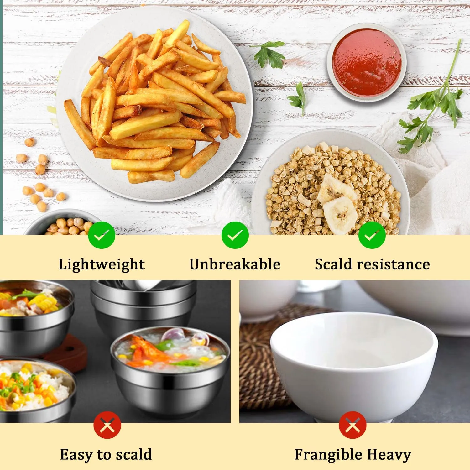 Premium Wheat Straw Dinnerware Sets for 4, Microwave Safe Plates and Bowls Sets 16-Piece,Unbreakable and Lightweight Dinner Plates for Kitchen,Picnic and Party,Plates Set,Cups Set(White)